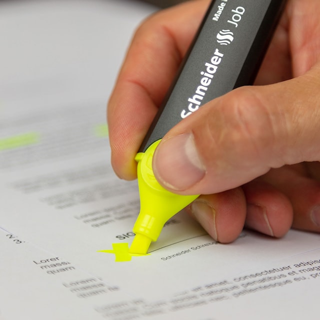 Produktbild 3 för Överstrykningspenna Neon 4-p Schneider Job