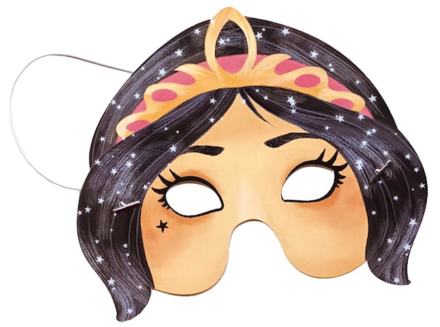 Tuotekuva 3 - Kasvonaamarit ja aarrejahti Prinsessat 5-pakkaus Fridolin