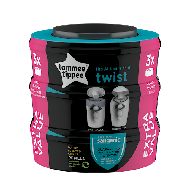 Sangenic Twist/Tec Refill 3 stk. Tommee Tippee