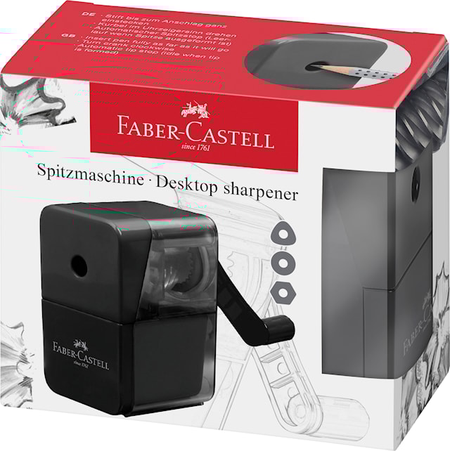 Produktbild 2 för Pennvässare bordsmodell Svart Faber Castell