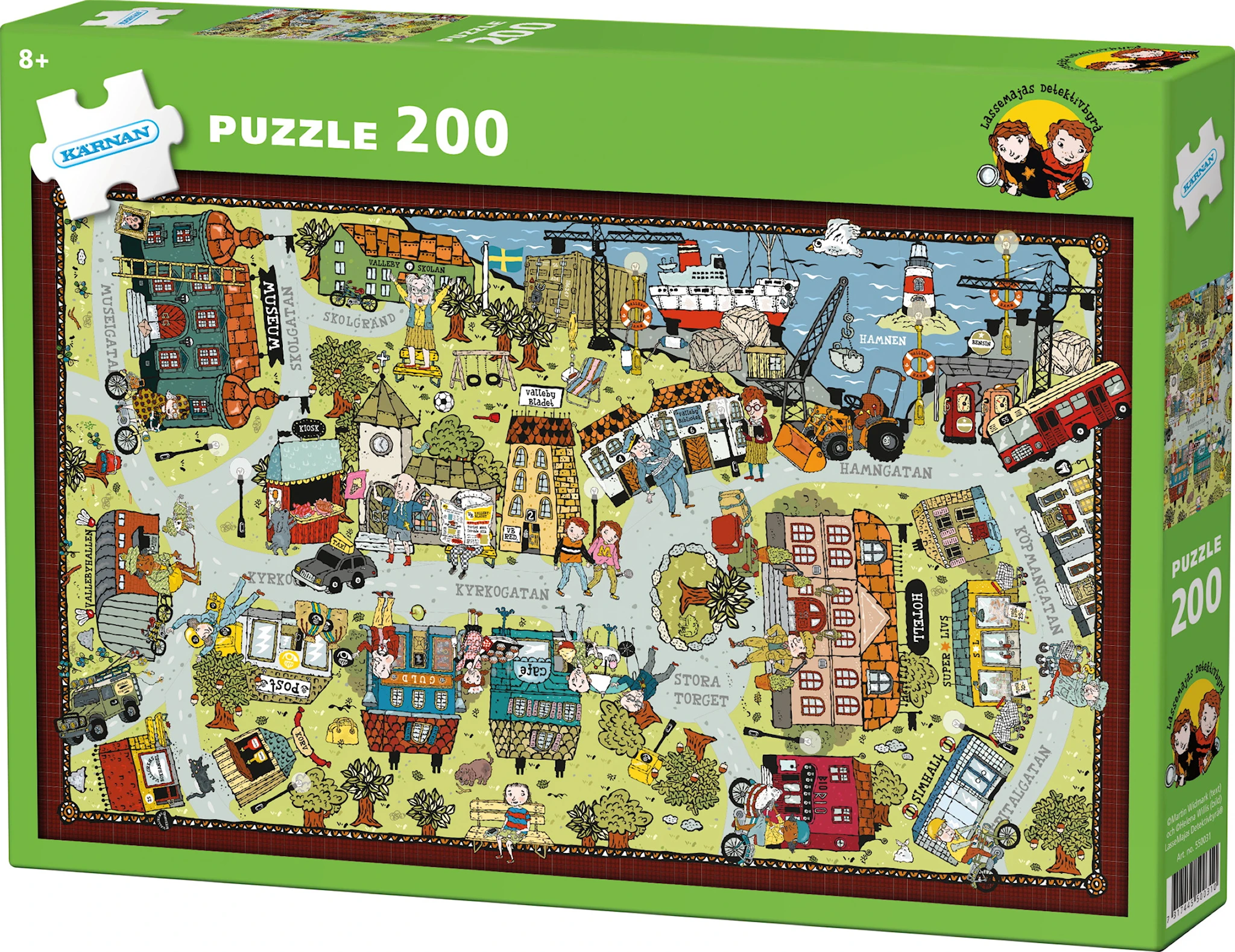 Tuotekuva ille Lassemaja Valleby Puzzle 200 kpl Core