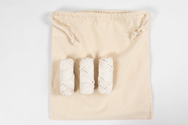 Produktbilde 5 for DIY Kit Makramé, Veske, hvit, 1 pk.