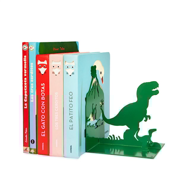 Tuotekuva 2 - Bookend Jurassic Vihreä Metalli Balvi