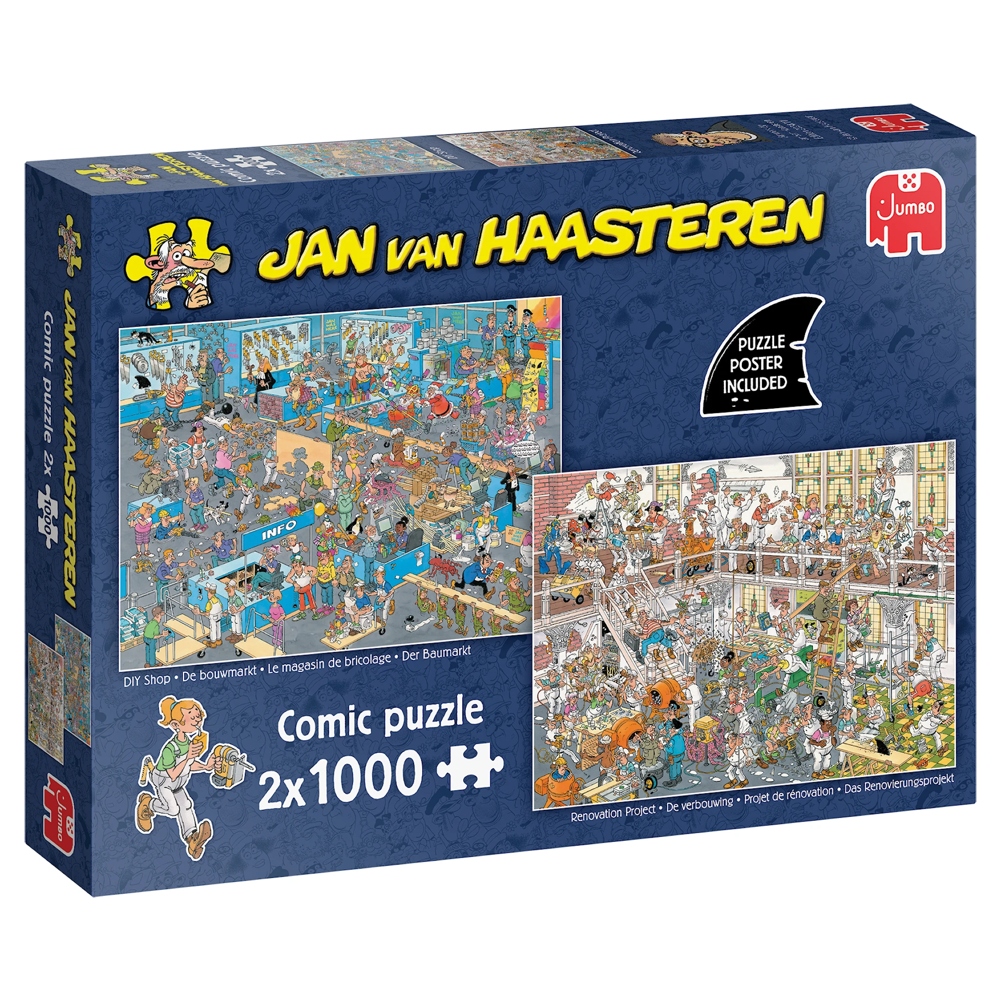 Produktbilde for Jan Van Haasteren DIY Shop &amp; Renovation prosjekt Puslespill 2x1000 brikker