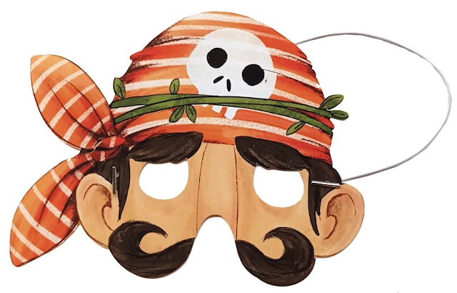 Tuotekuva 5 - Kasvonaamarit ja aarrejahti Merirosvot 5-pakkaus Fridolin