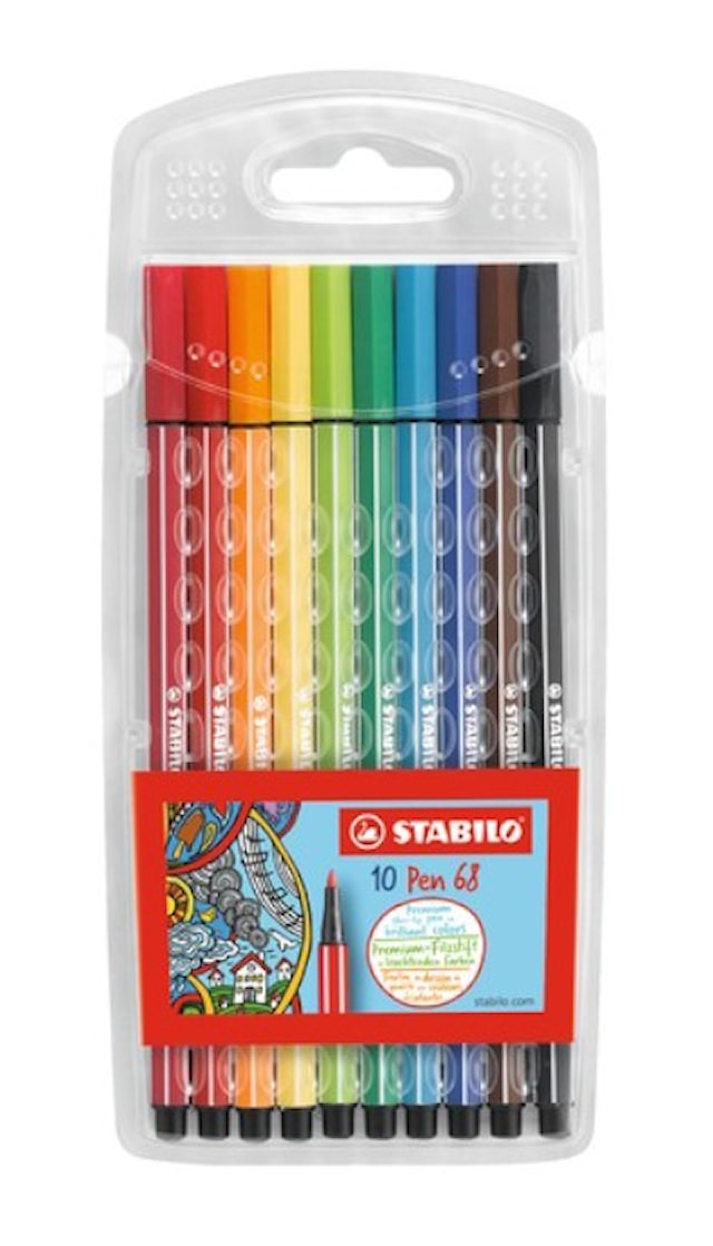 Tuotekuva 1 - Kuitukärkikynä STABILO Pen 68 (10 kpl)