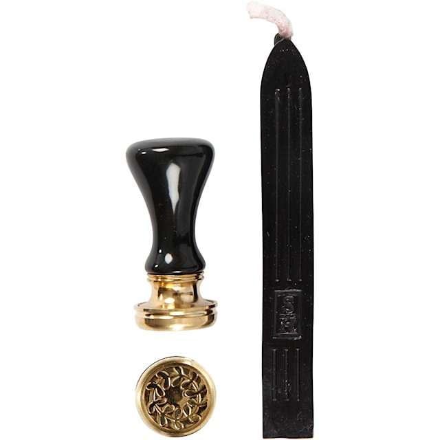 Produktbilde 1 for Lakk og segl, dia. 17 mm, svart, 1 sett