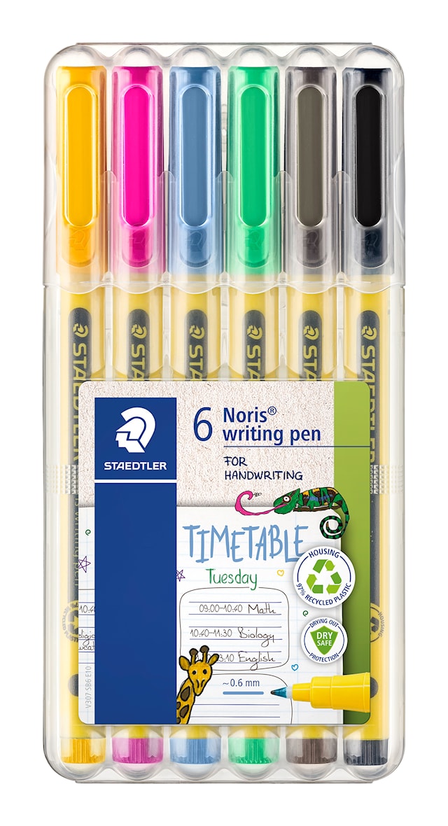 Produktbild 1 för Noris Fineliner 0,6 MM 6-pack Staedtler