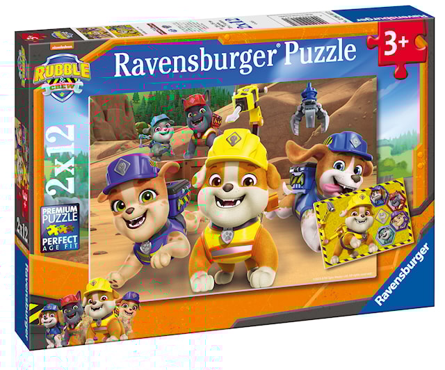 Produktbilde 4 for Rubble & Crew Team in Action! Puslespill 2x12 brikker, Ravensburger