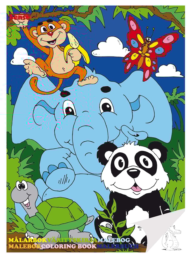 Målarbok Gulliga Djur FSC Sense