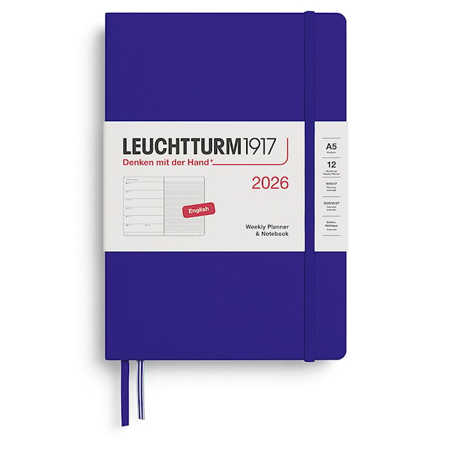 Weekly Planner & Notebook 2026 A5 Ink Leuchtturm1917