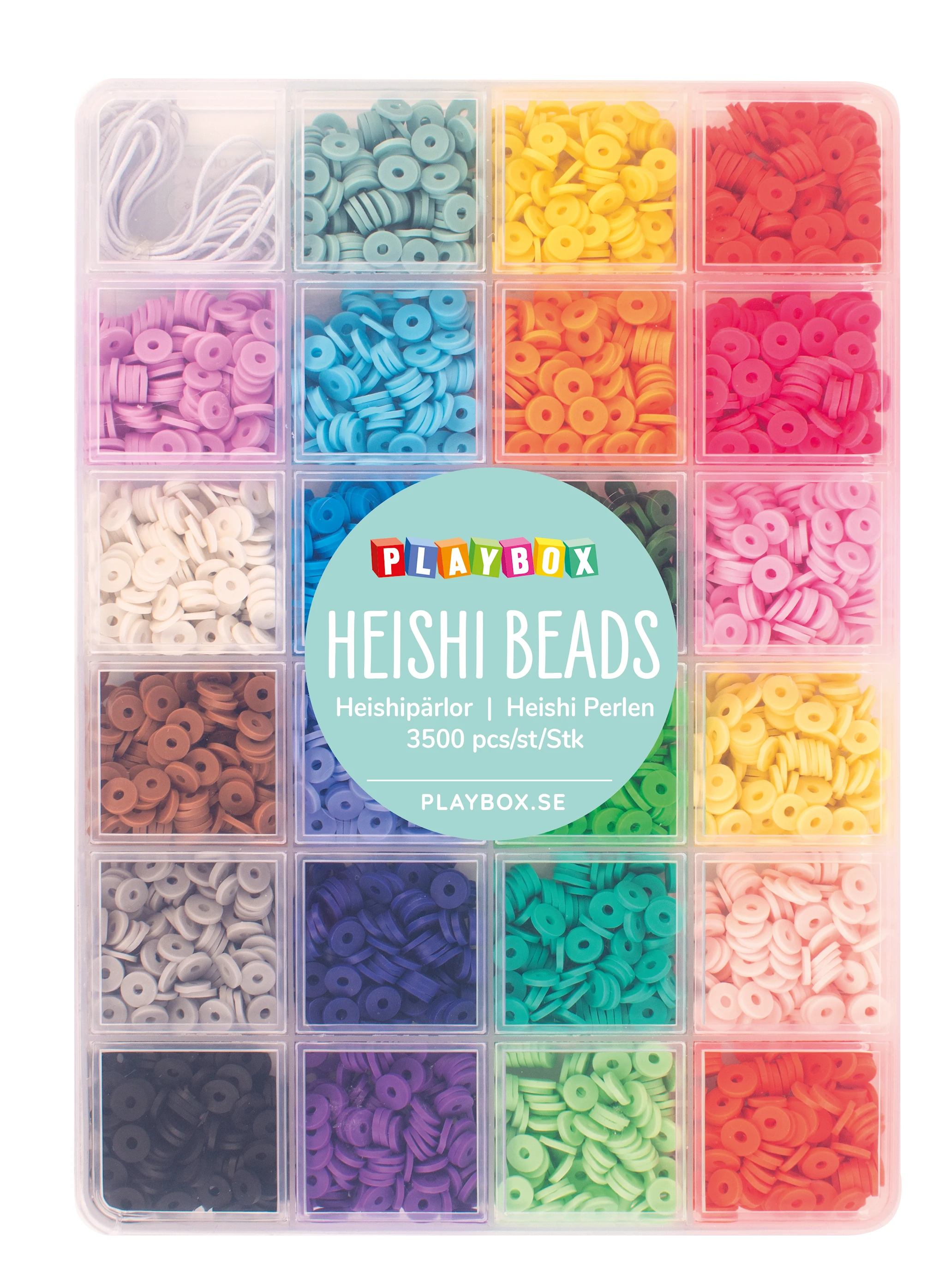 Produktbild för Heishipärlor I Förvaringsbox Playbox