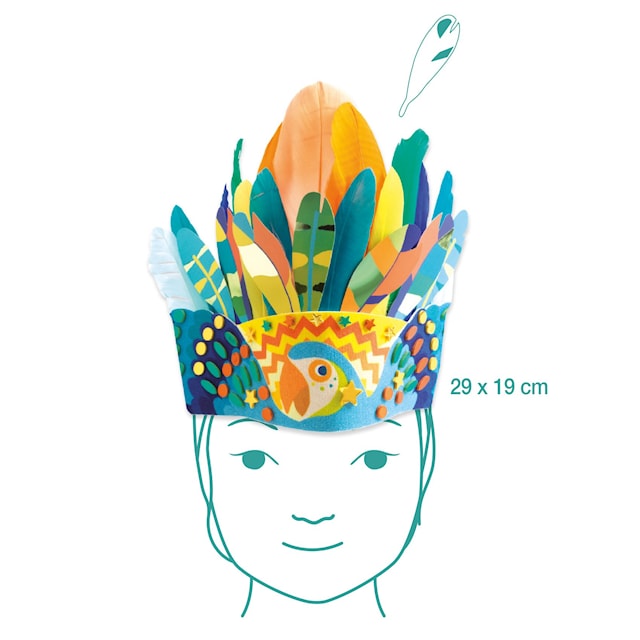 Tuotekuva 3 - Tee-se-itse-setti juhlava päähine Djeco