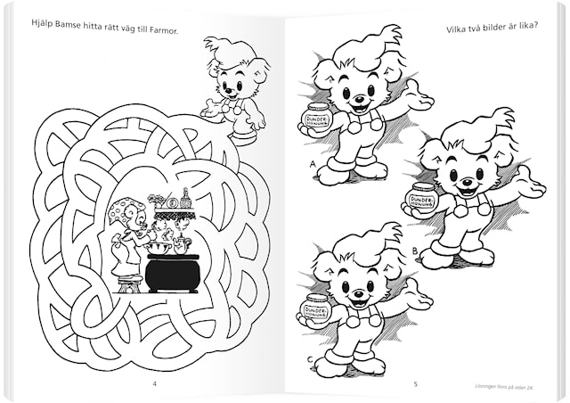 Produktbild 2 för Pysselbok Bamse, Kärnan