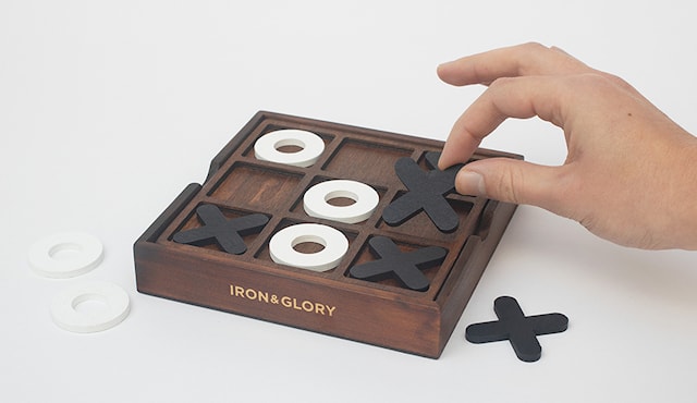 Produktbild 3 för Träspel Tre i Rad Iron & Glory