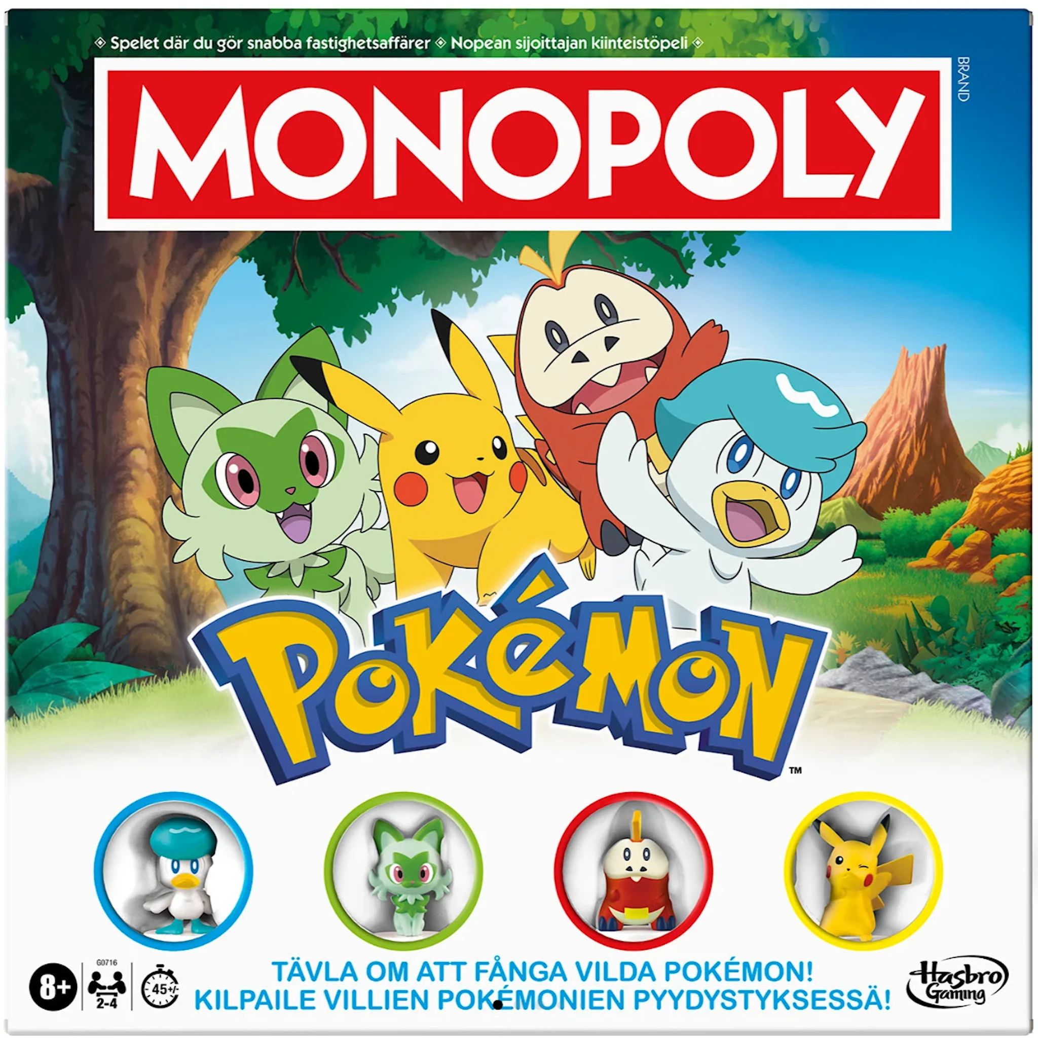 Produktbild för Monopoly Pokémon (SE/FI)