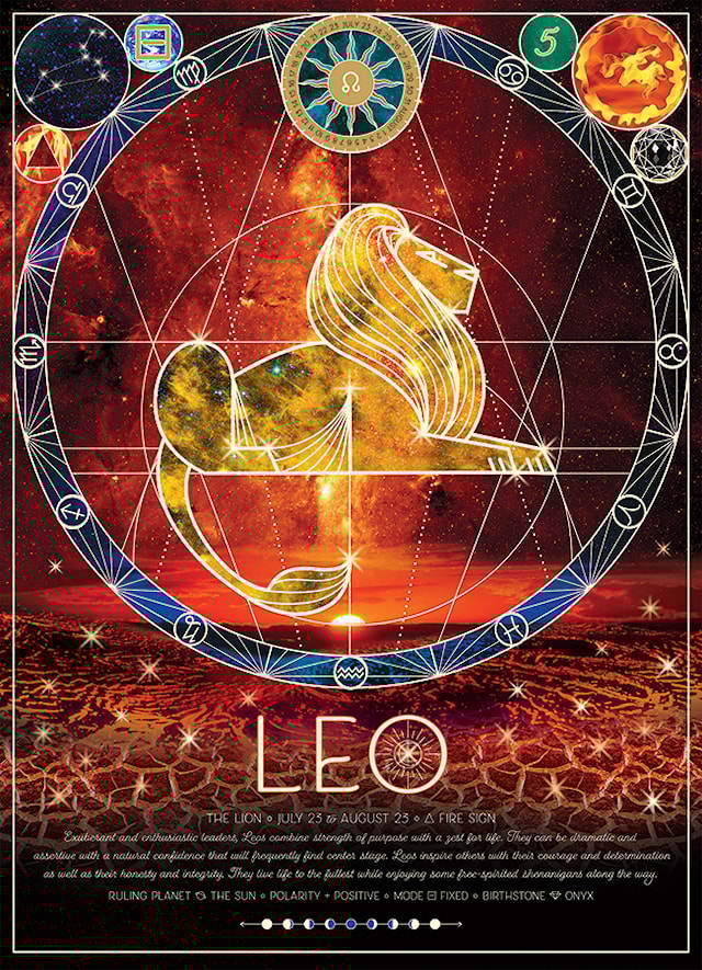 Produktbilde 3 for Puslespill Zodiac Leo 500 brikker, Cobble Hill
