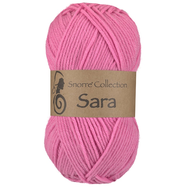 Sara Akrylgarn  50 gr Rosa 964, Viking Snorre