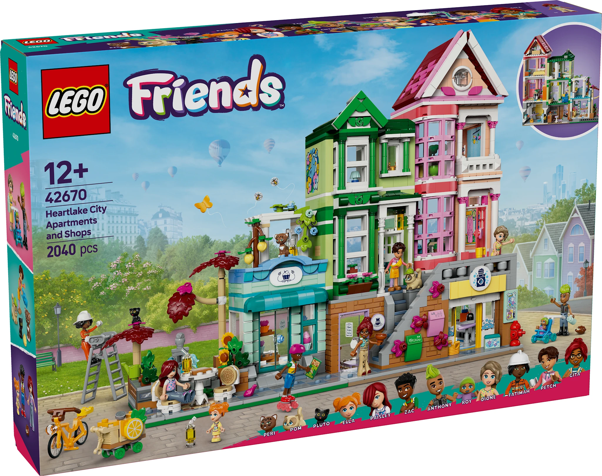 Produktbilde for Leiligheter og butikker i Heartlake City LEGO® Friends (42670)