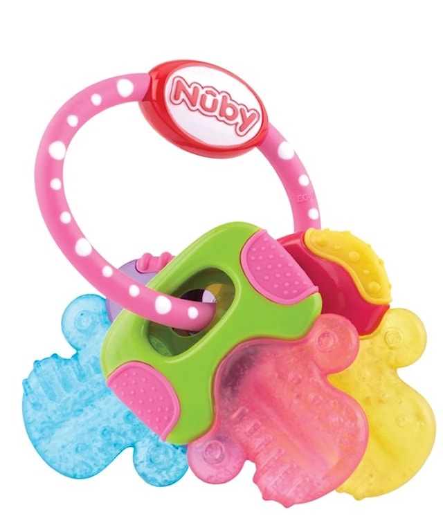 Teether IcyBite Keys Rosa/Blå/Gul Nûby
