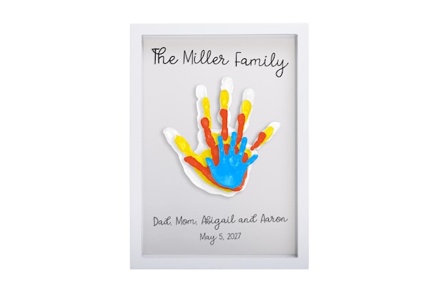 Produktbilde 1 for Handavtryck Familj Ram Vit Pearhead