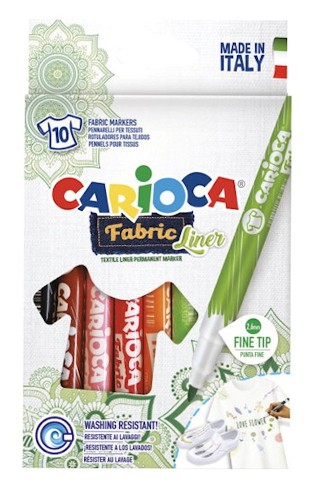 Produktbild 1 för Textilpennor 10-p, Carioca
