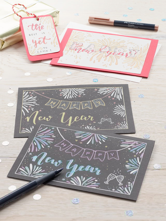 Tuotekuva 4 - Faber-Castell Metallic marker -pakkaus, 6 kynää