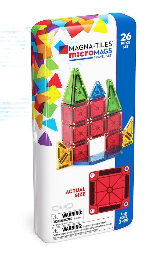 Tuotekuva 4 - microMAGS 26 Pieces Travel Metal Box Magna-Tiles