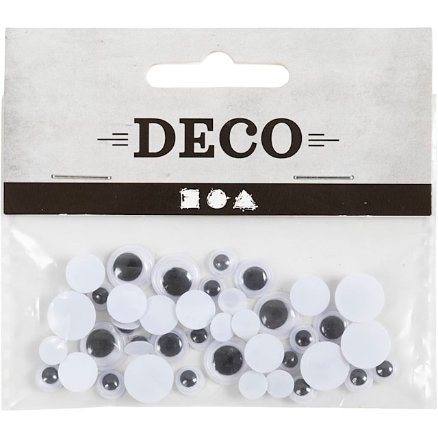 Produktbilde 2 for Bevegelige Øyne, dia. 6+8+10 mm, 40 ass./ 1 pk.