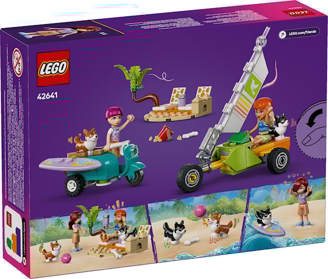 Produktbilde 3 for Lekesett med surfende hunder og scooter LEGO® Friends (42641)