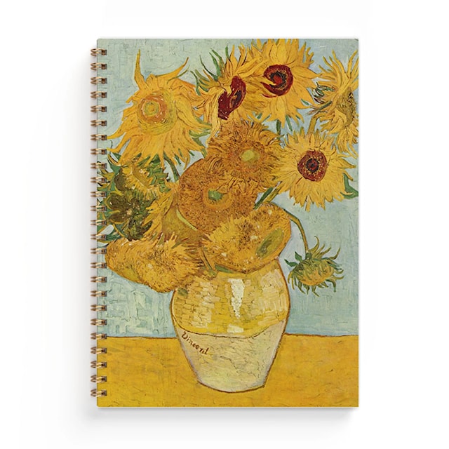 Tuotekuva 2 - Muistikirja A5 Auringonkukat van Gogh