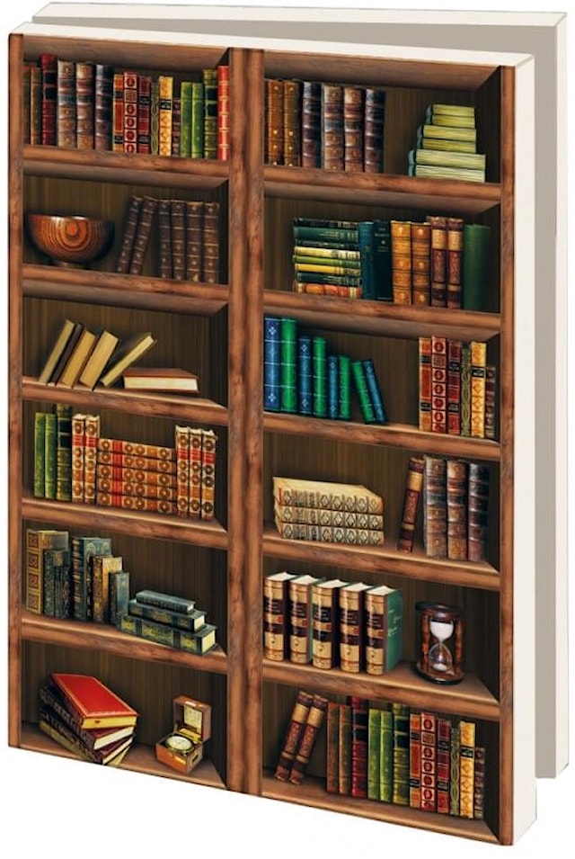 Tuotekuva 1 - Kaksinkertaiset kortit kuorella Kirjat hyllyssä 10 kpl Bekking & Blitz