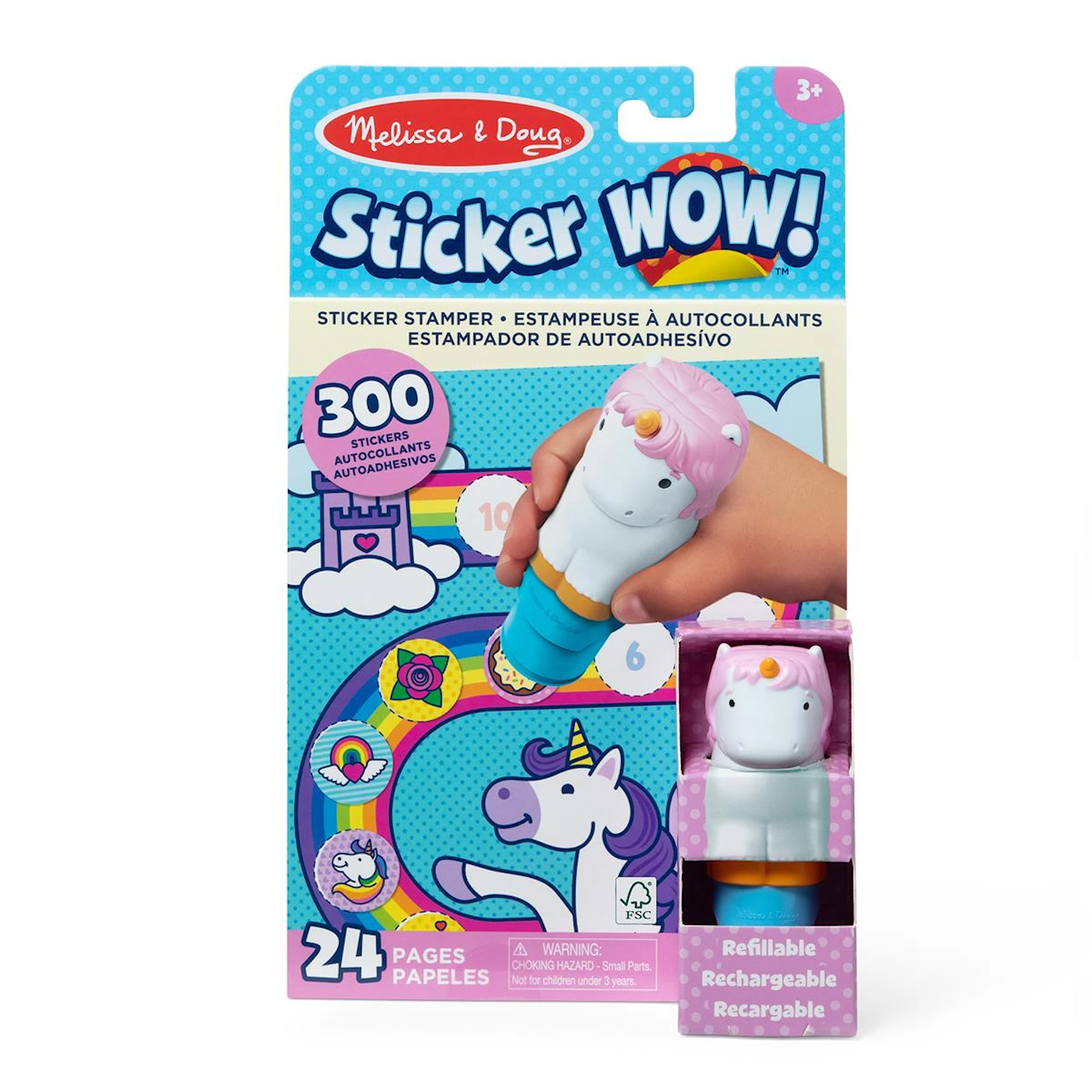 Produktbilde for Sticker Wow! Enhjørning klistremerkestempel og aktivitetsbok Melissa & Doug