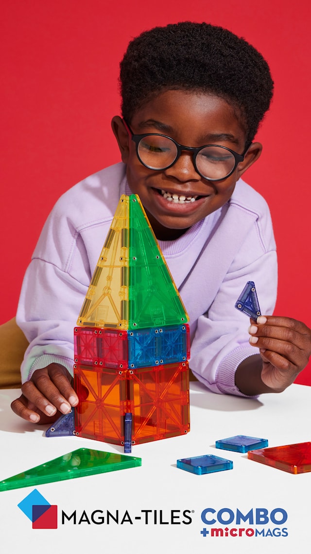 Produktbild 5 för MicroMAGS Combo 62 Bitar Magna-Tiles