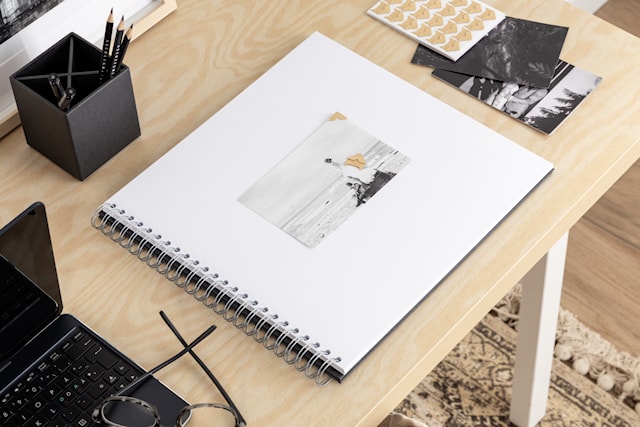 Produktbilde 3 for Fotoalbum Black med hvite ark 35x31,5cm Bigso Box of Sweden