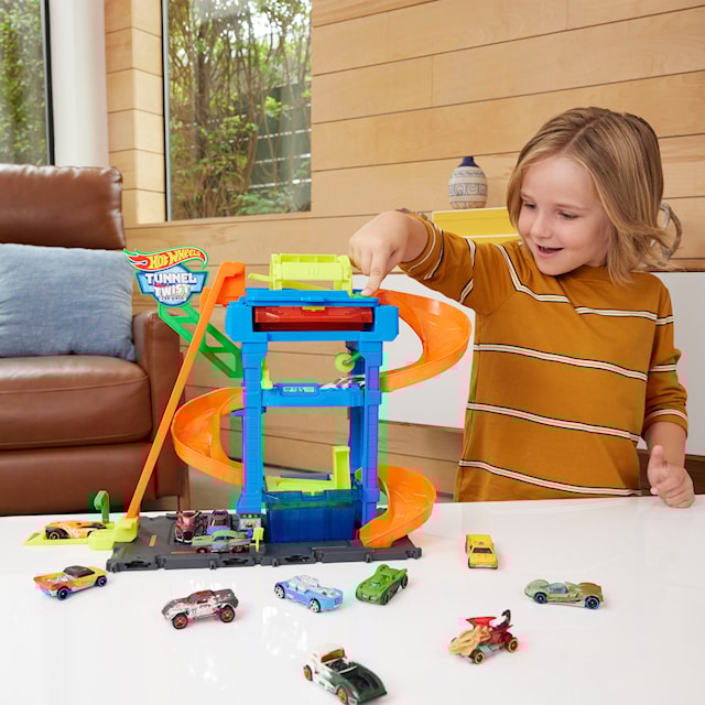 Produktbilde 3 for Hot Wheels City Elc Bilvask lekesett