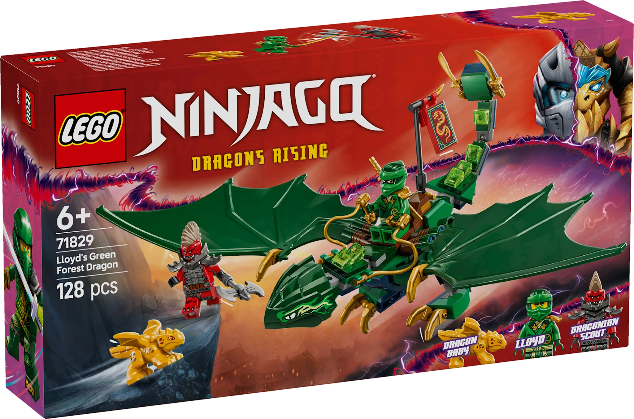 Tuotekuva ille Lloydin metsänvihreä lohikäärme LEGO® Ninjago (71829)
