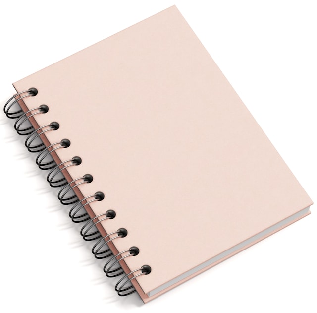 Produktbild 1 för Anteckningsbok A6 Olinjerad Dusty Pink 90 Blad Bigso Box of Sweden