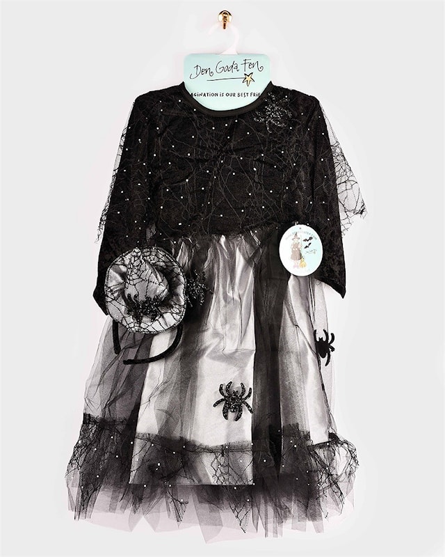 Tuotekuva 3 - Naamiaismekko Witch with Diadem 110-116 cl (4-6 vuotta)