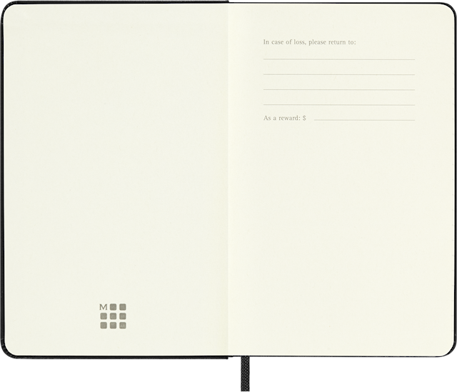 Produktbild 5 för Kalender 2026 Classic Hard 12M Weekly Vertical Pocket Svart Moleskine