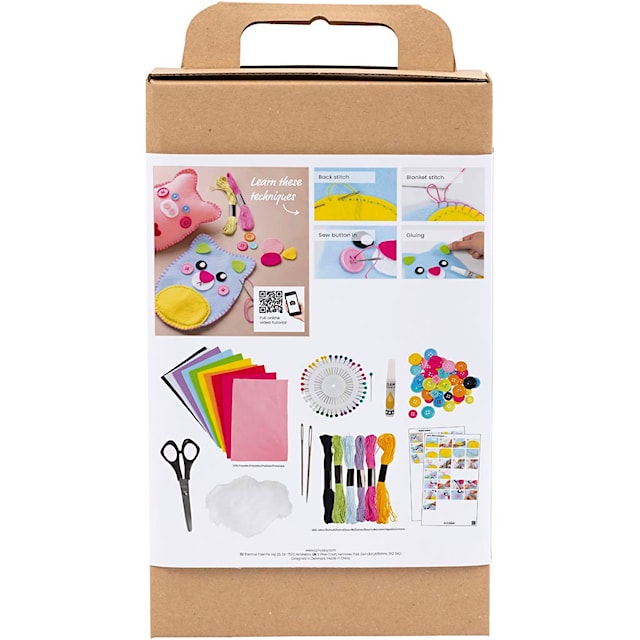 Produktbilde 2 for Start DIY Kit Sying, Bamser, 1 pk.