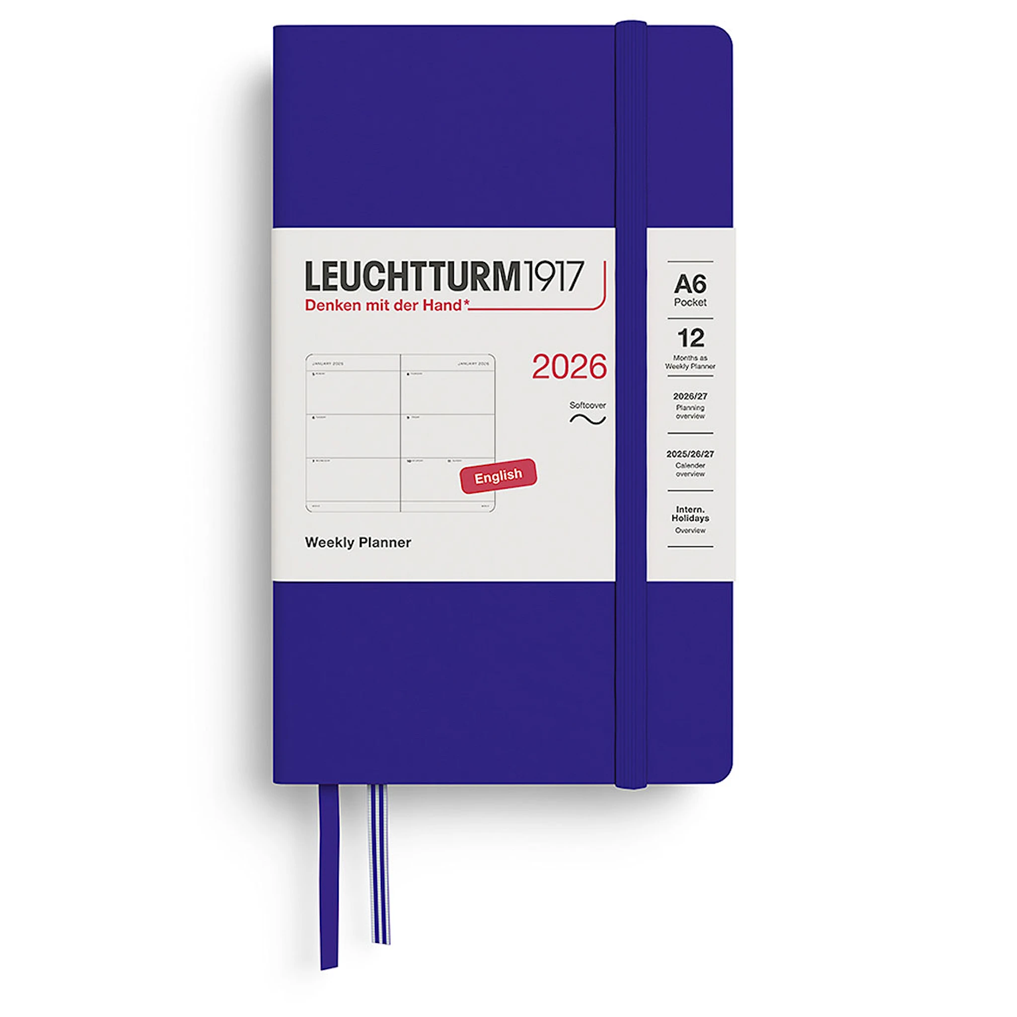 Produktbilde for Weekly Planner 2026 A6 Soft Ink Leuchtturm1917