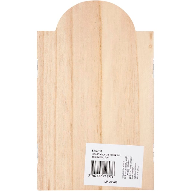 Produktbilde 3 for Ikonplate, str. 18x22 cm, 1 stk.
