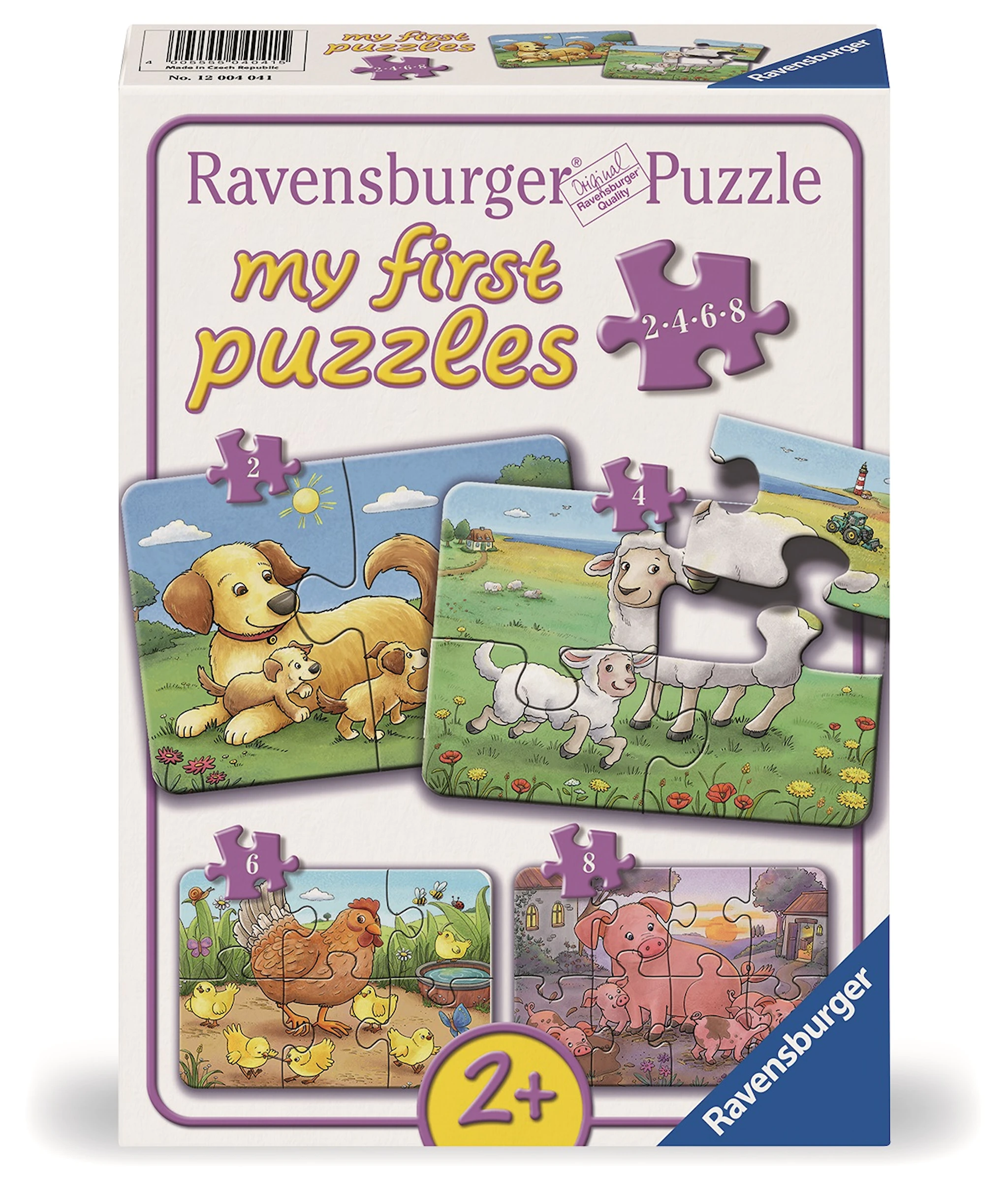 Produktbilde for Små bondegårdsdyr 2/4/6/8p Ravensburger