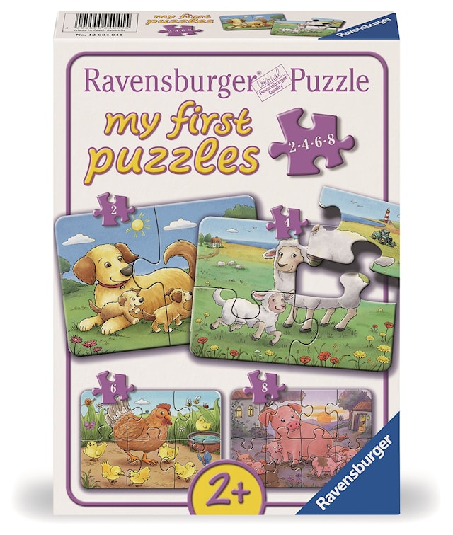 Produktbilde 1 for Små bondegårdsdyr 2/4/6/8p Ravensburger