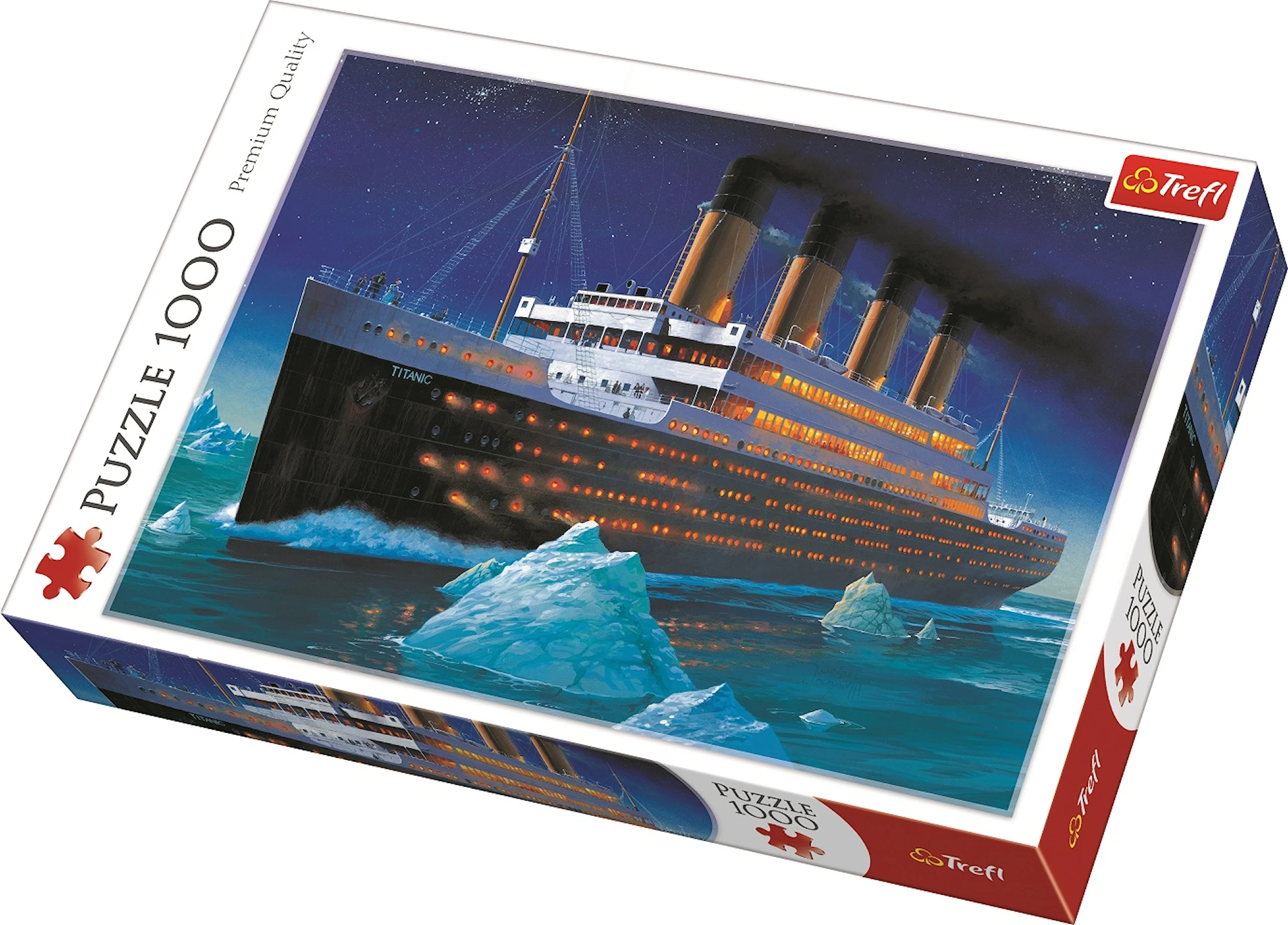 Produktbilde for Puslespill, Titanic, 1000 brikker, Trefl