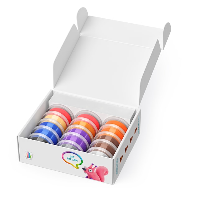 Produktbild 3 för Modellera Skogens Djur 15-pack lufttorkande Hey Clay