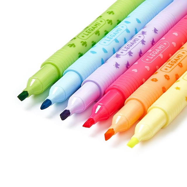 Tuotekuva 5 - Magic Highlighters, 6 pyyhittävän korostuskynän sarja