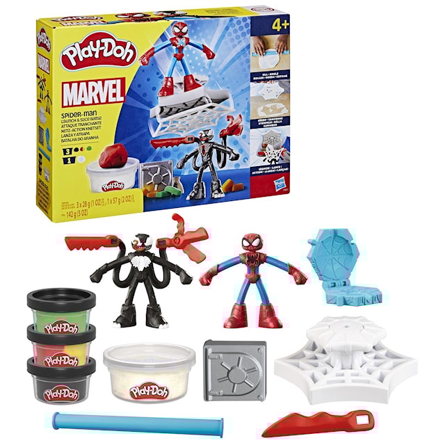 Produktbilde 2 for Play-Doh Marvel Spider-Man Launch & Slice Playset