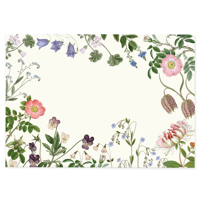 Produktbilde 1 for Bordbrikke Wildflower, tosidig, 42x30 cm Gullers